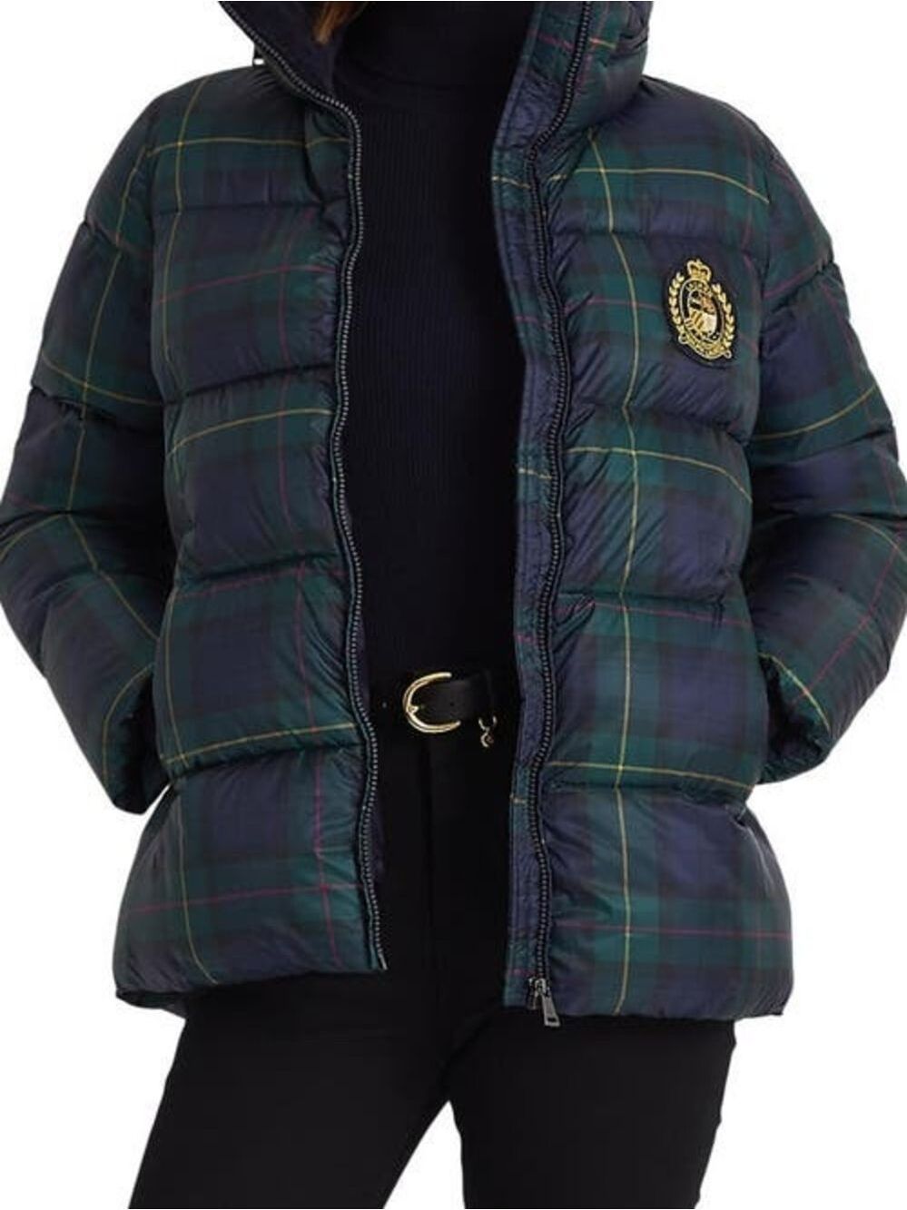 XL Ralph Lauren Plaid Puffer Winter Jacket
